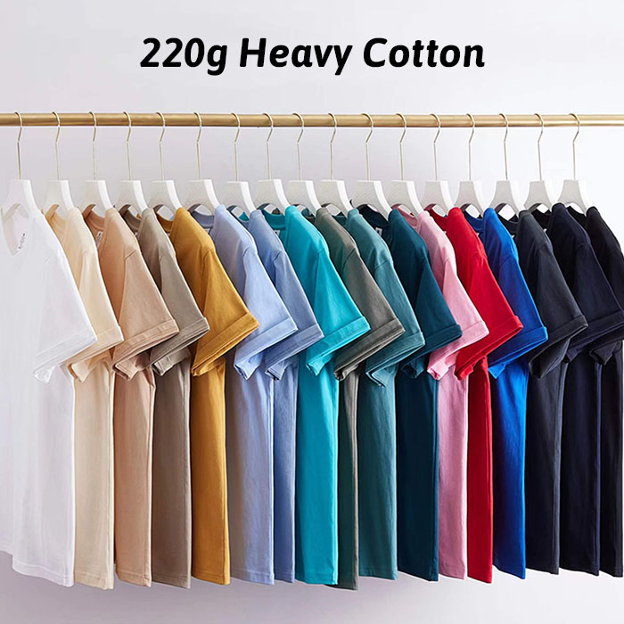 【森弘】Thickened Cotton T-Shirt (Short-sleeve / 220g) - each印服裝訂造專門店