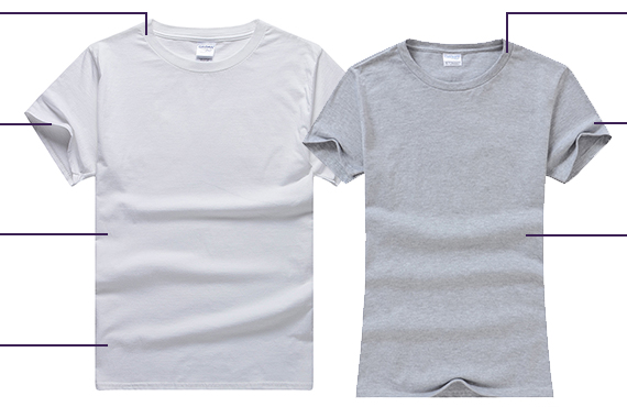 Gildan 純棉圓領T-Shirt (短袖)(180g)的細節
