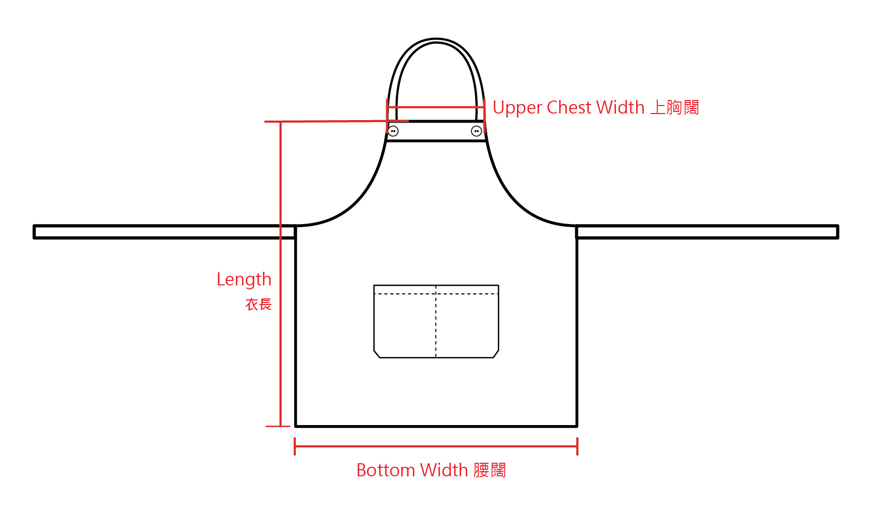 Apron Size Chart