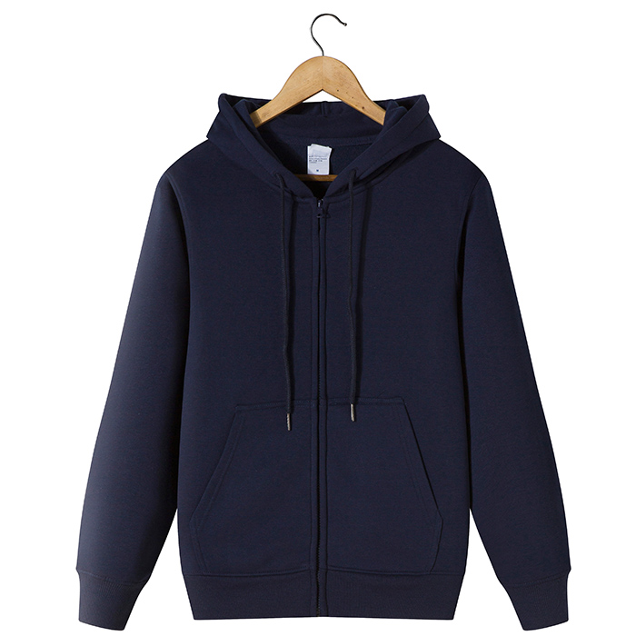J-18 拉鍊帶絨連帽衛衣 (360g) - each印服裝訂造專門店
