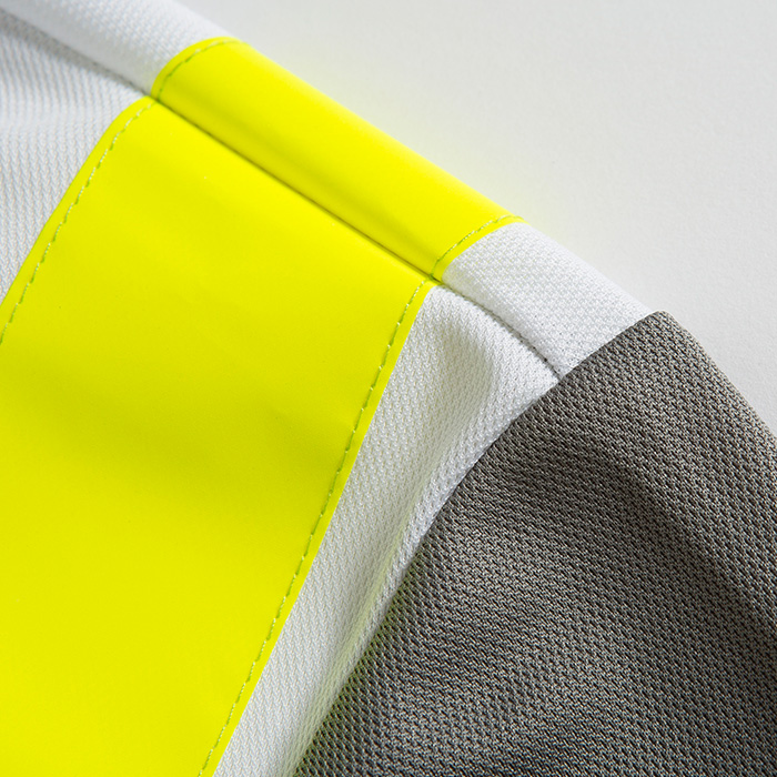 PT-12 Yellow Reflective Tape Polo (Short-sleeved) - each印服裝訂造專門店