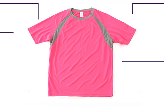 TSP-B 間色運動料T-Shirt的細節