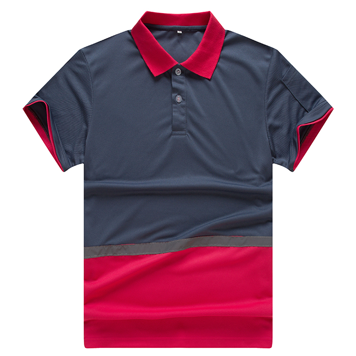 PT-23 Reflective Tape Polo Shirt (Short-sleeved) - each印服裝訂造專門店
