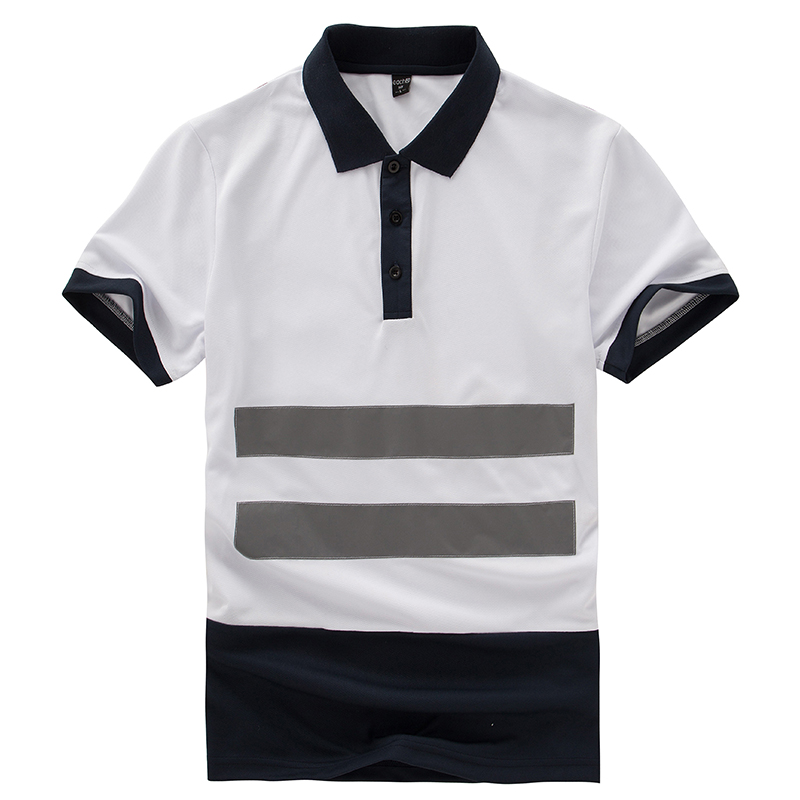 PT-25 拼布反光帶Polo(短袖) - each印服裝訂造專門店